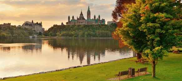 morning view in the lovely city of ottawa