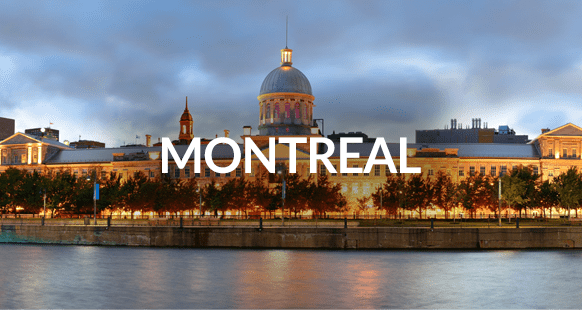 lovely view of the Old Montreal, Canada