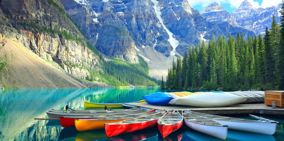 moraine lake in the rocky mountains moraine lake in the rocky mountains