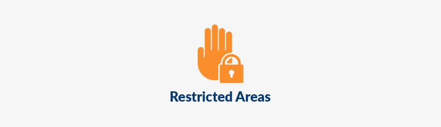 restricted areas for rental car CA banner