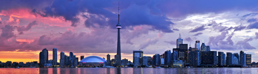 Toronto city skyline, Ontario, Canada